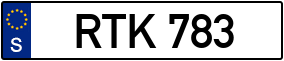 Trailer License Plate